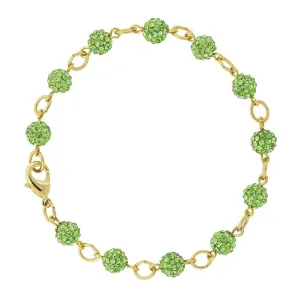 1928 Jewelry Pave Crystal Fireball Link Bracelet