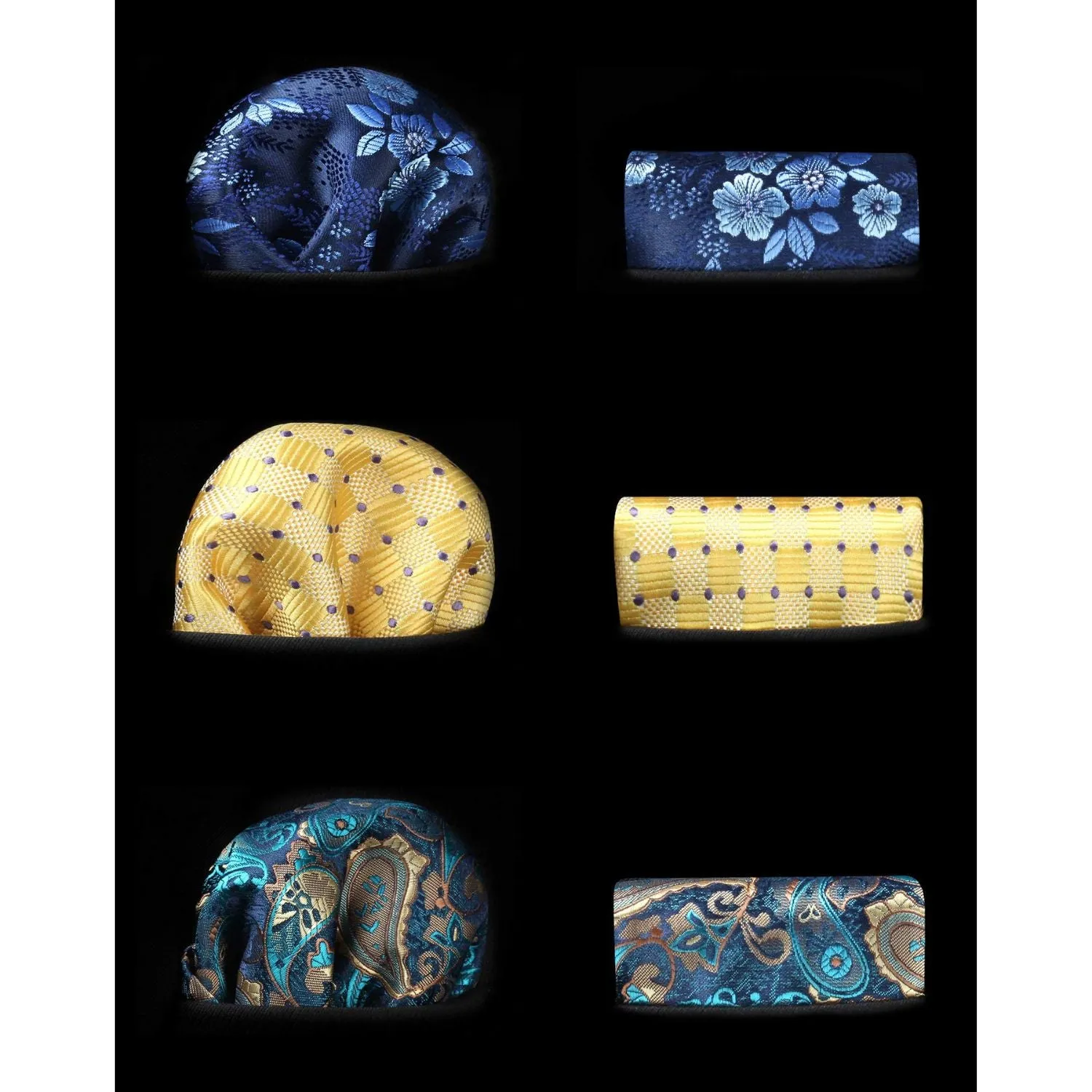 3PCS Tie & Pocket Square Set - T3-08