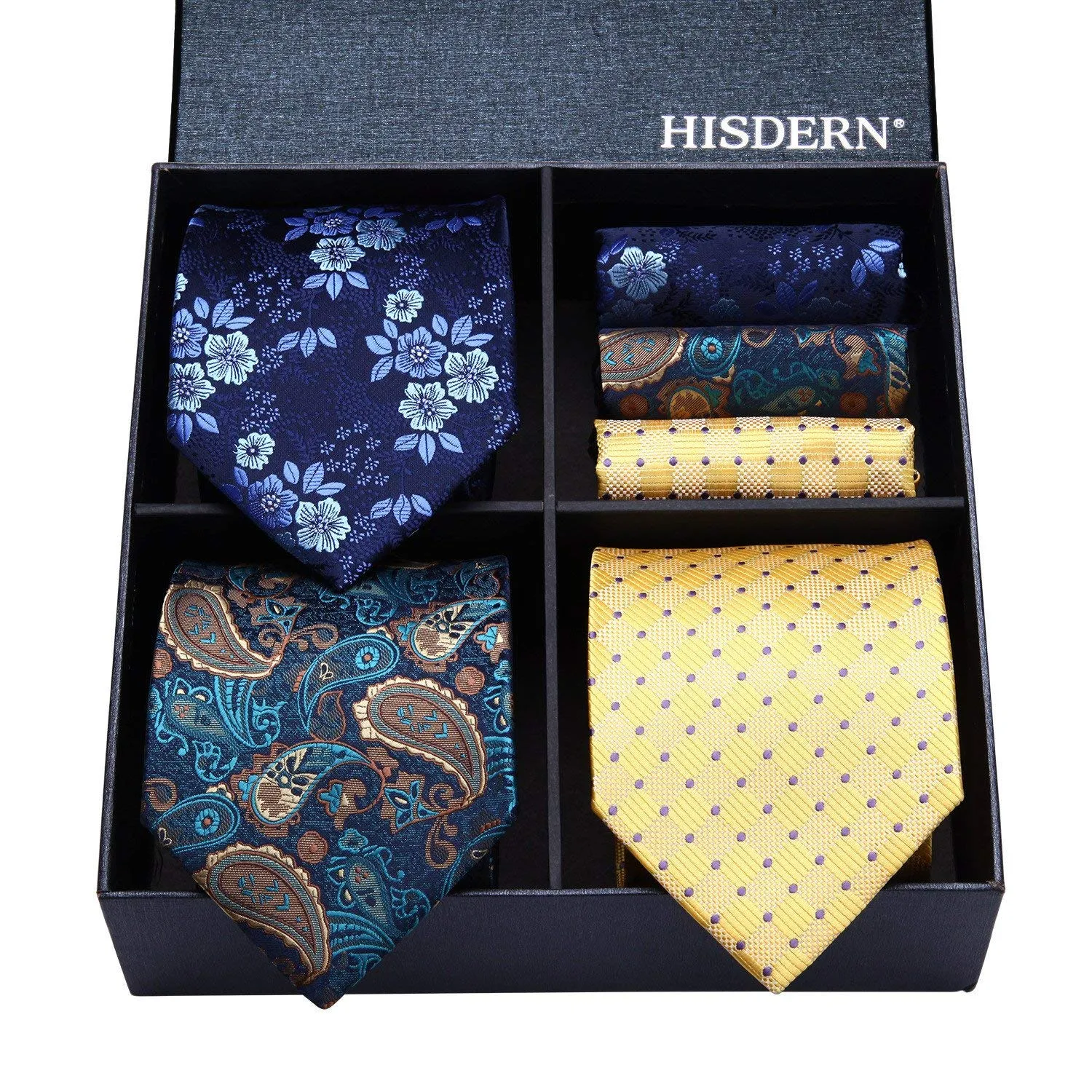 3PCS Tie & Pocket Square Set - T3-08
