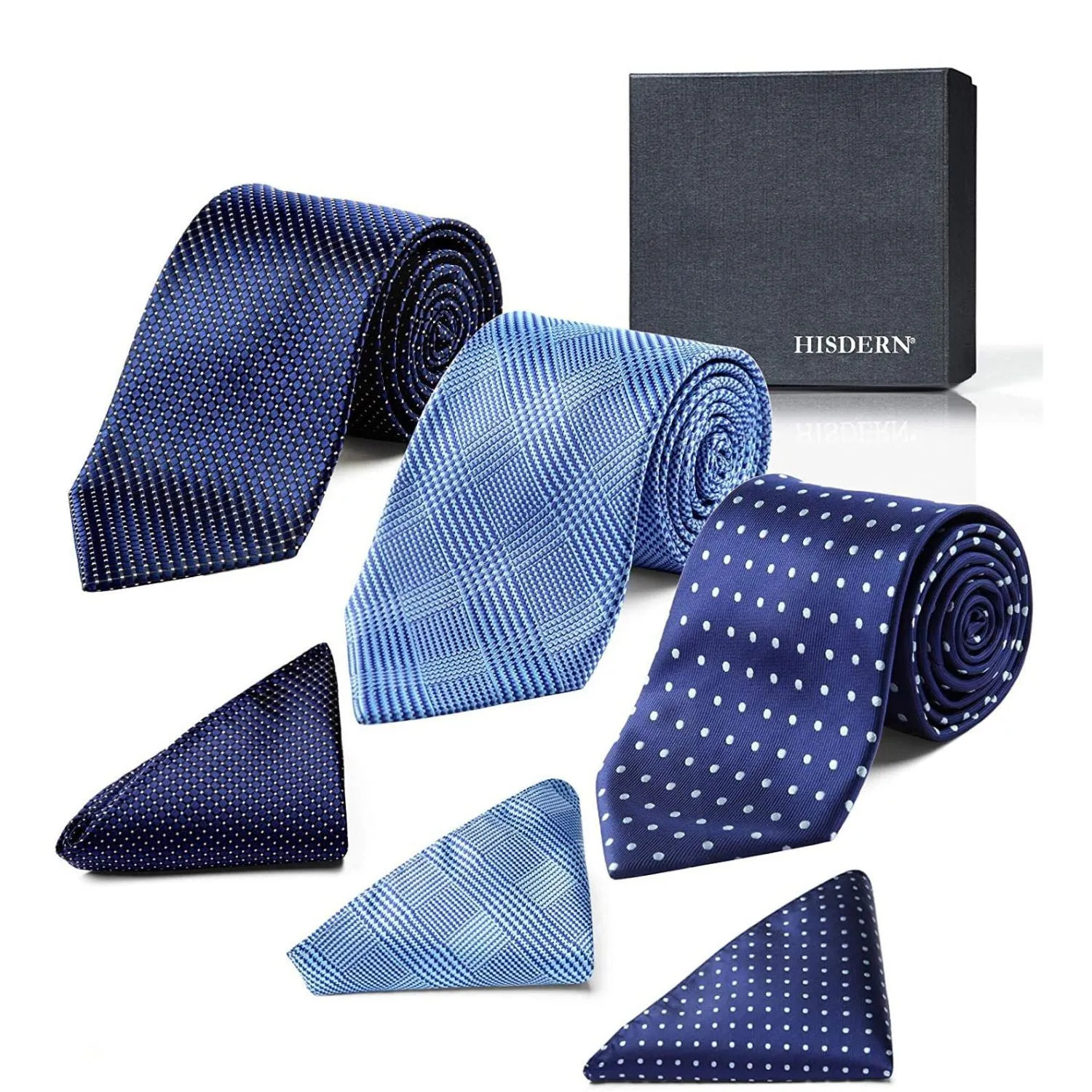 3PCS Tie & Pocket Square Set - T3-13