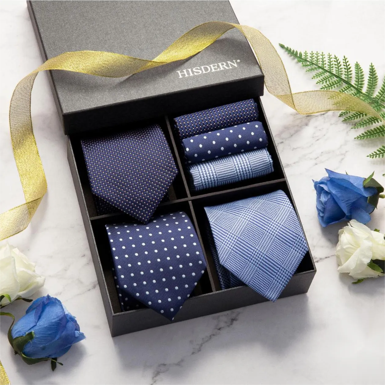 3PCS Tie & Pocket Square Set - T3-13