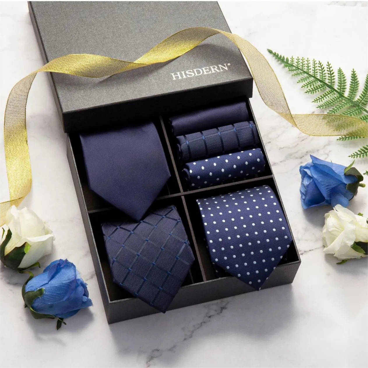 3PCS Tie & Pocket Square Set - TB3003