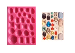 Assorted Jewels, Diamond & Gems - Silicone Mold