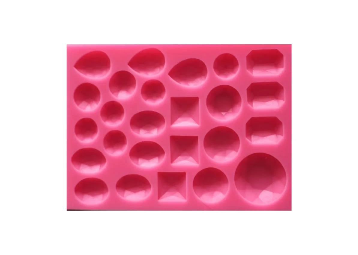 Assorted Jewels, Diamond & Gems - Silicone Mold