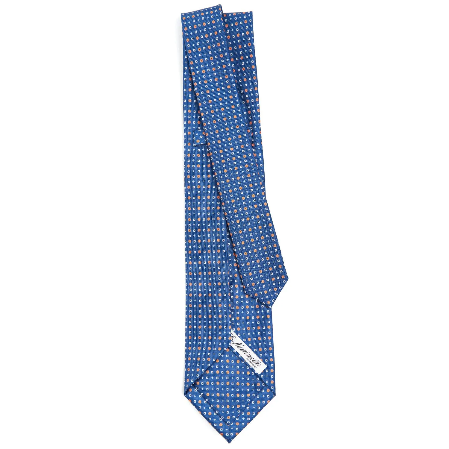 BLUE 7 FOLD SARTORIAL SILK TIE