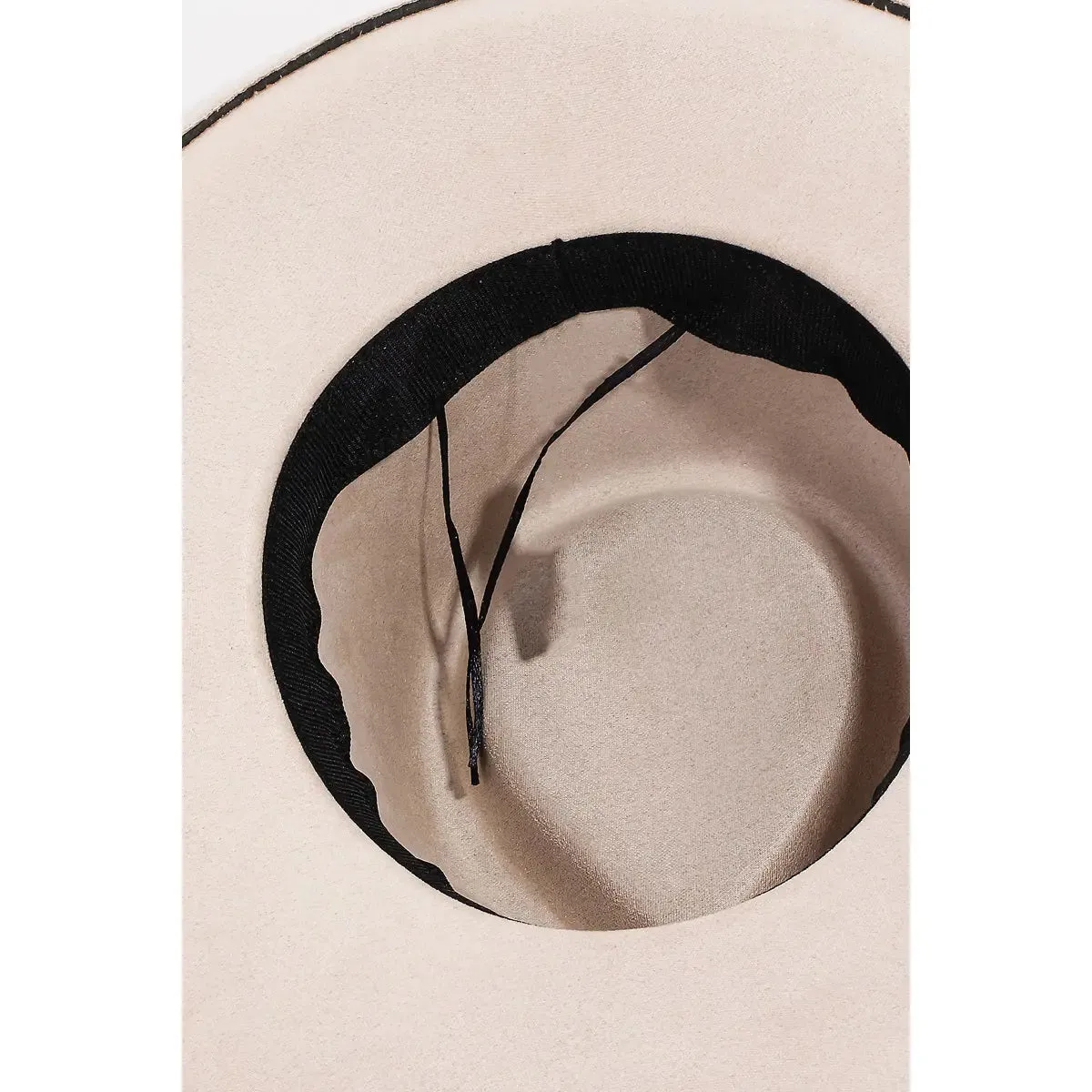 Braided Pattern Strap Cowboy Hat