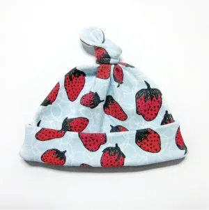 Bubbly Berries Baby Hat (0-3M) - Organic Cotton