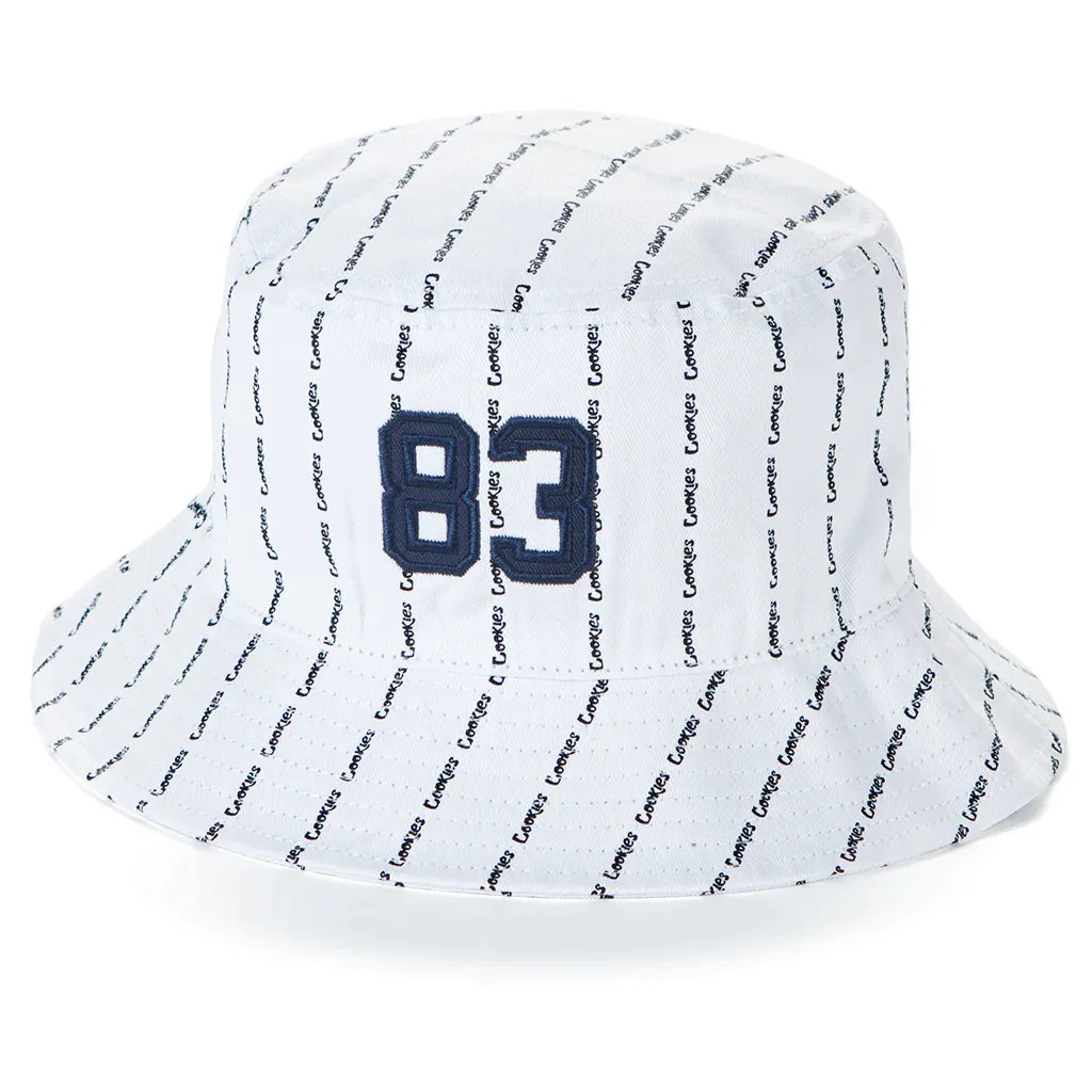 Cookies Puttin In Work White Pinstripes Bucket Hat (1558X6119)