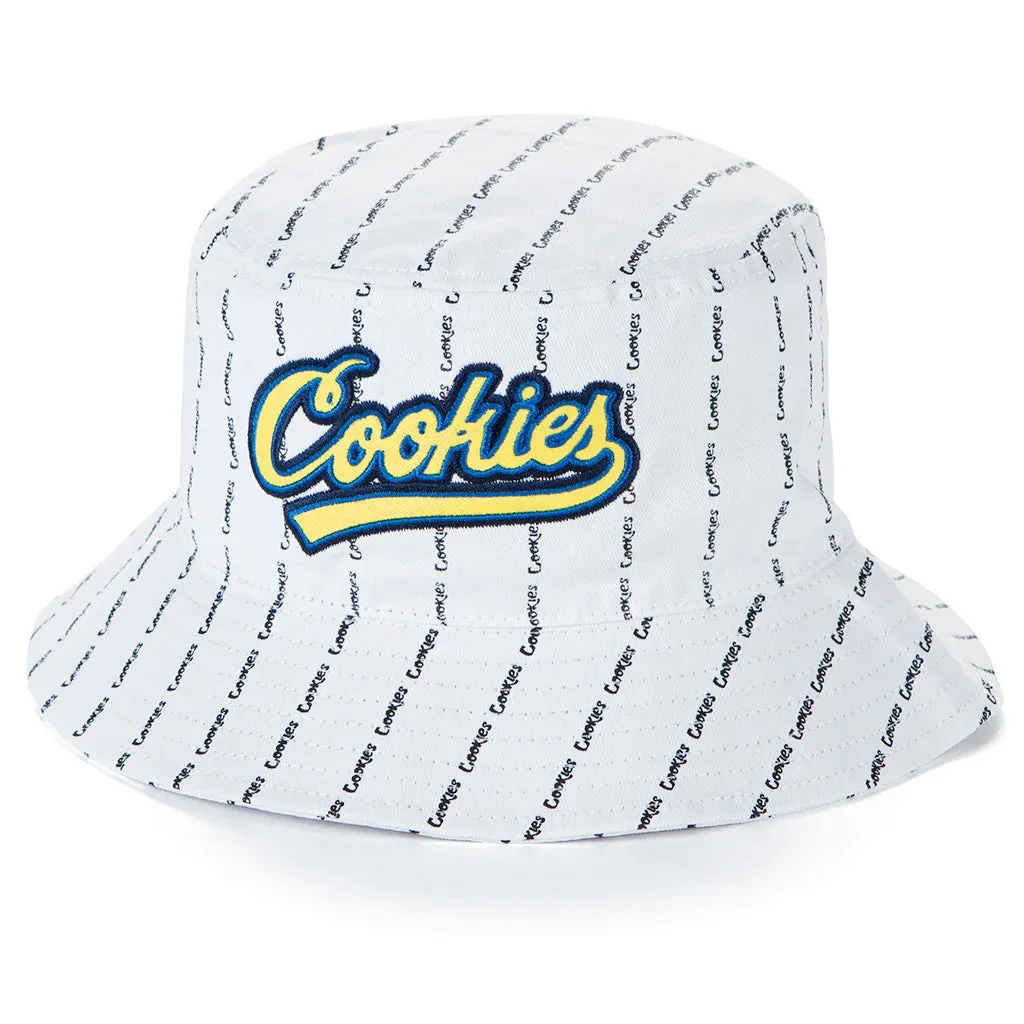 Cookies Puttin In Work White Pinstripes Bucket Hat (1558X6119)