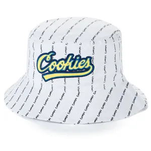 Cookies Puttin In Work White Pinstripes Bucket Hat (1558X6119)