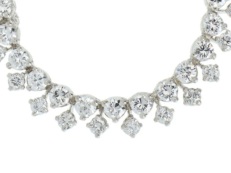 Corona - Diamond Platinum Circular Brooch
