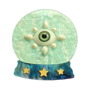 Crystal Ball Brooch by Cherryloco