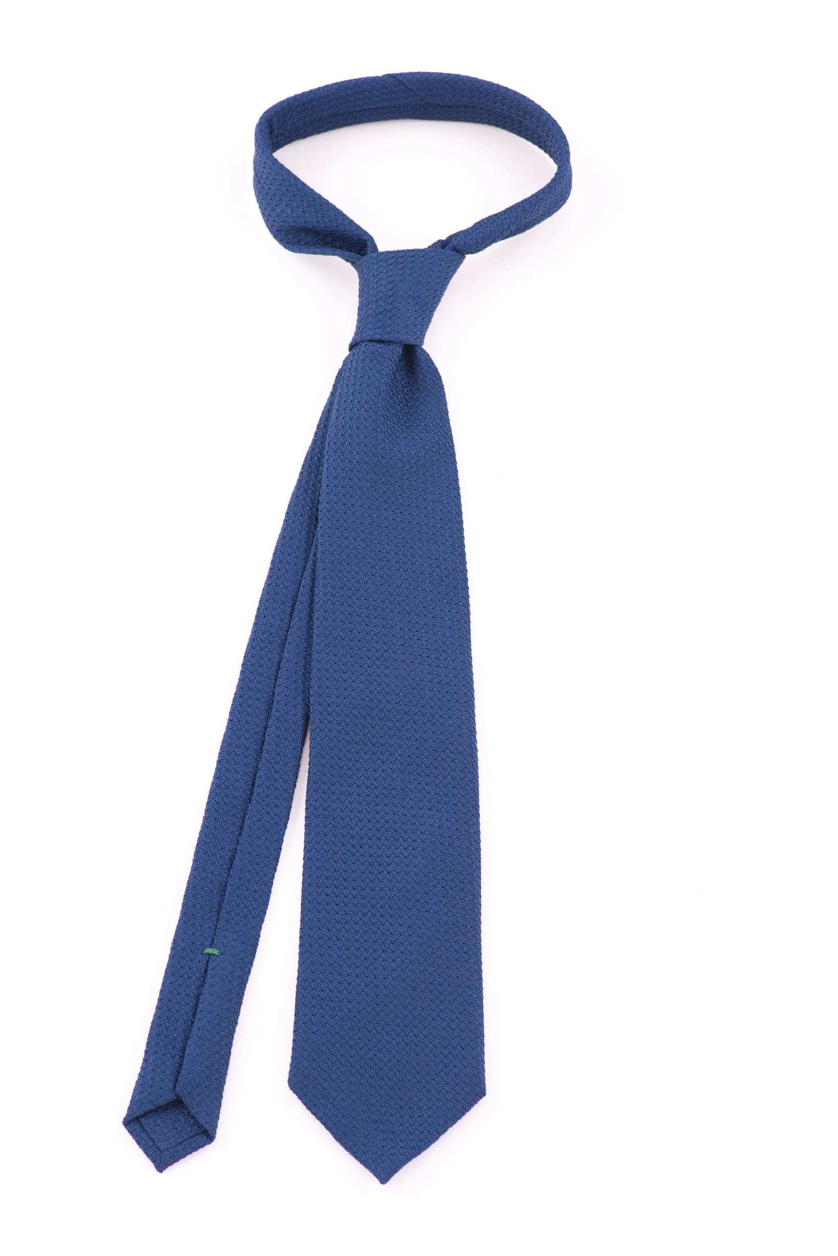 Dark Blue Grenadine Silk Tie