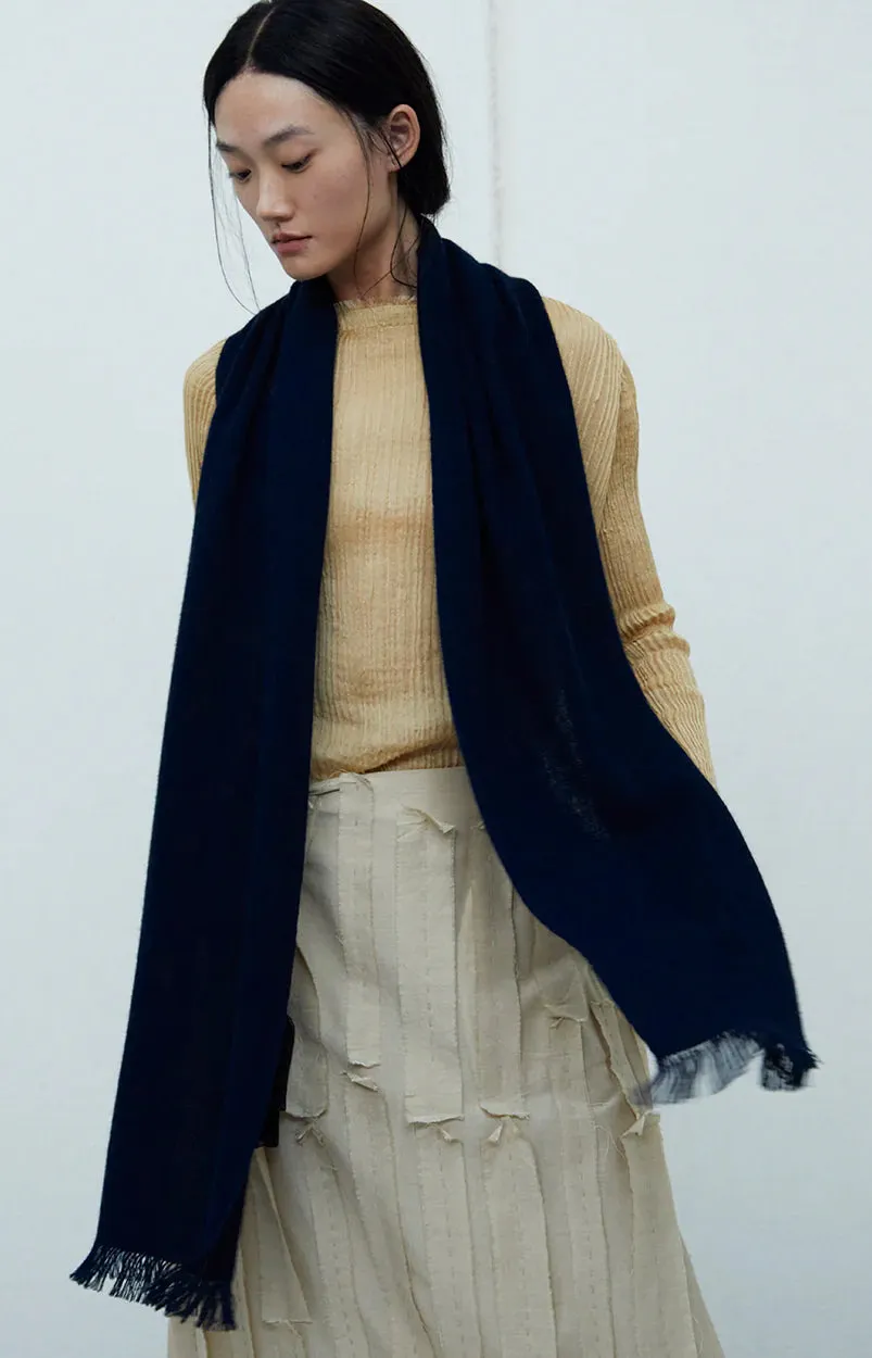 Deep Blue Double Sided Scarf