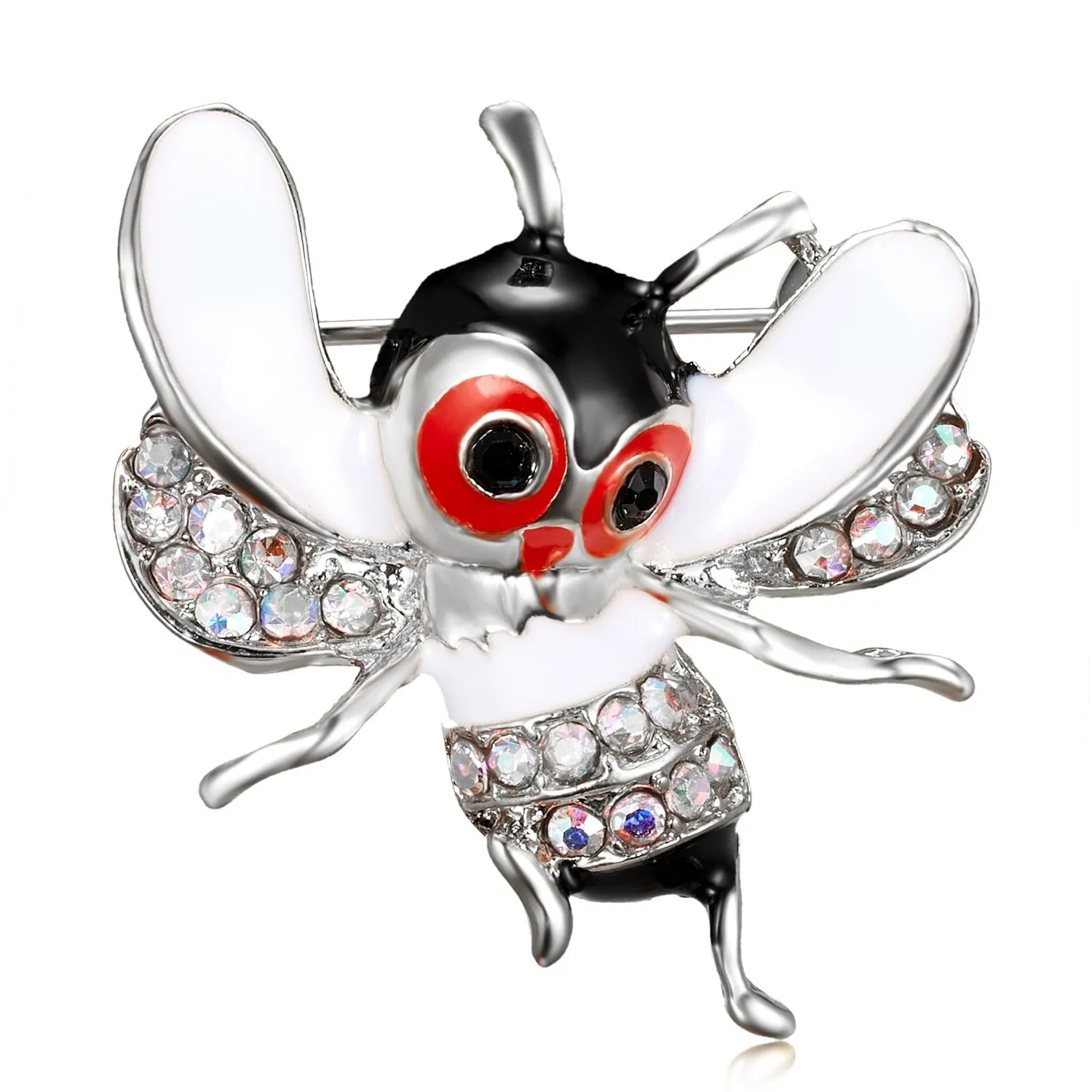 Exquisite Women Men Little Bee Fashion Crystal Brooch Decoration