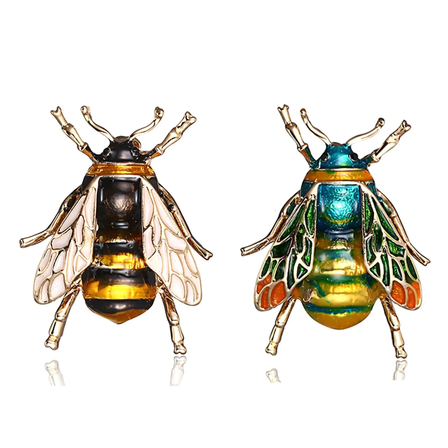 Exquisite Women Men Little Bee Fashion Crystal Brooch Decoration