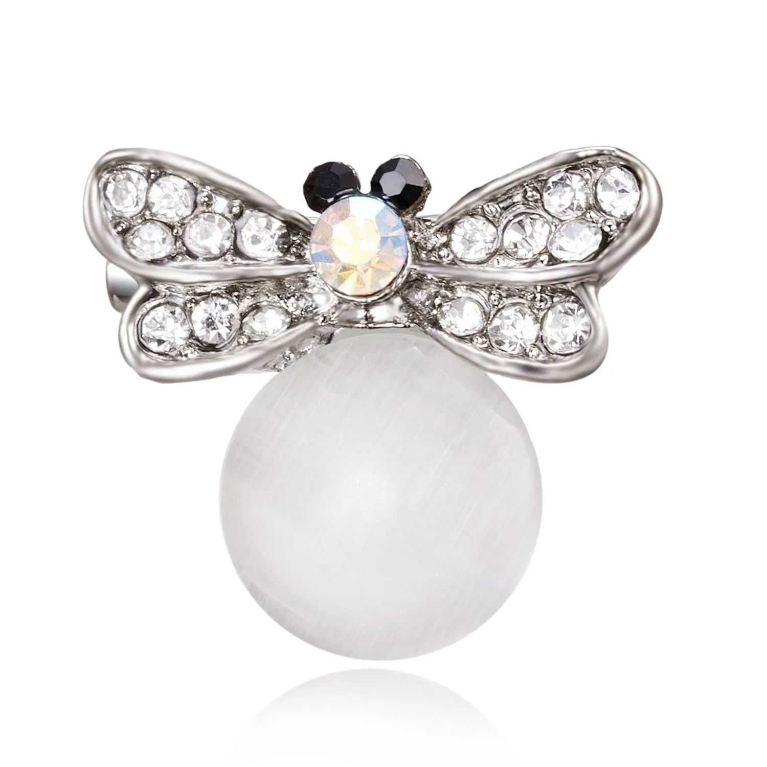 Exquisite Women Men Little Bee Fashion Crystal Brooch Decoration