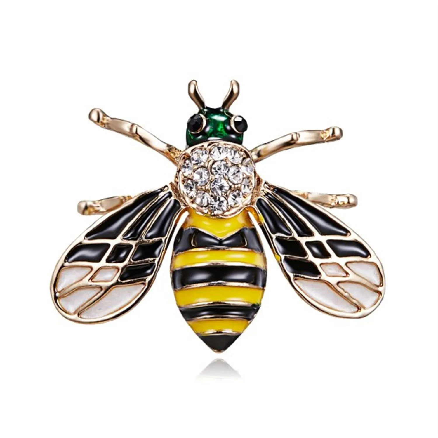 Exquisite Women Men Little Bee Fashion Crystal Brooch Decoration