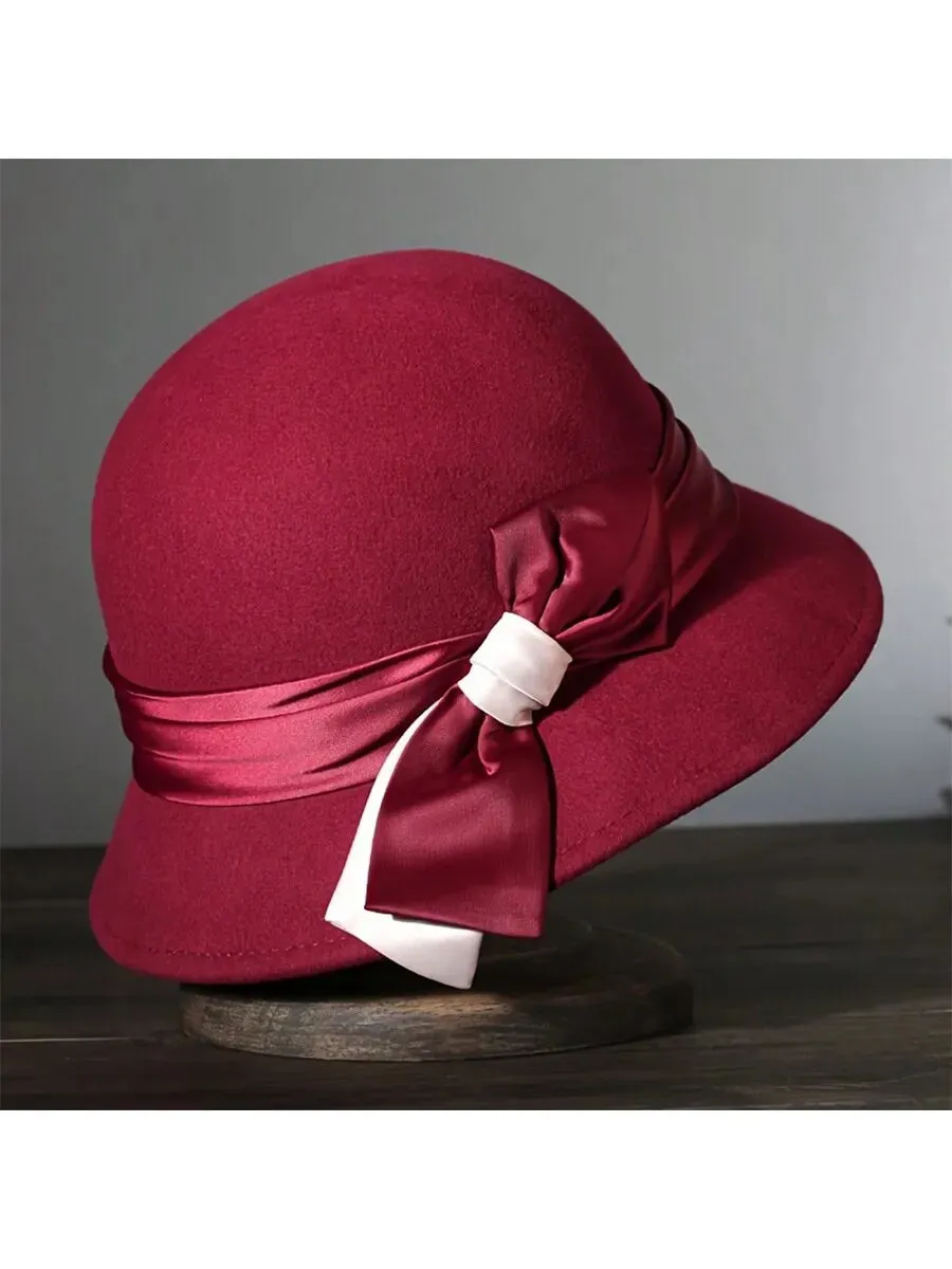 Female Fisherman's Autumn Winter Trendy Japanese Black Pot Hat