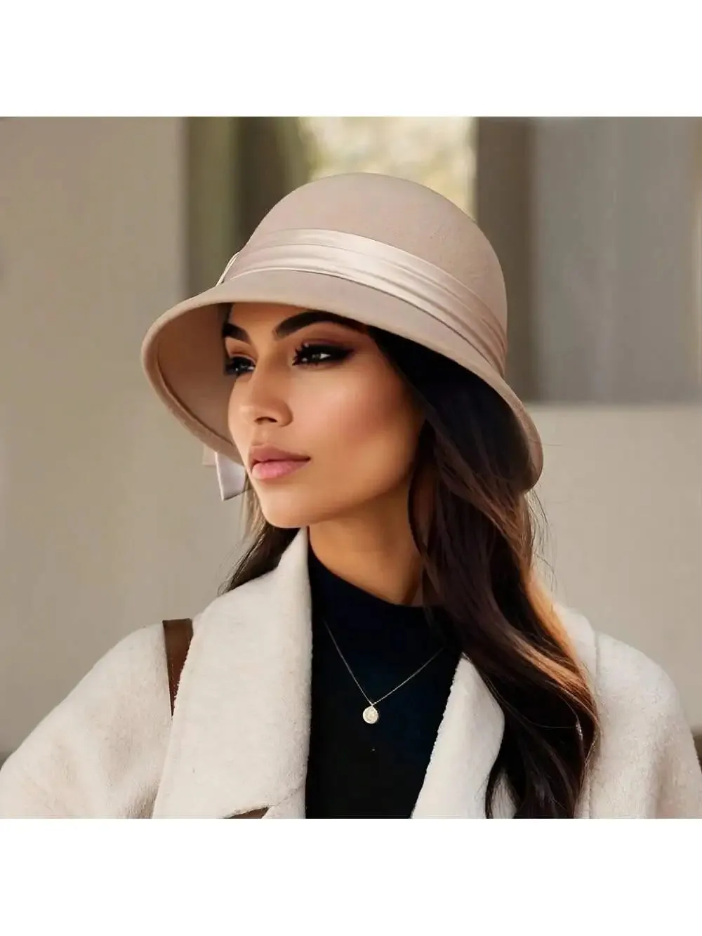 Female Fisherman's Autumn Winter Trendy Japanese Black Pot Hat