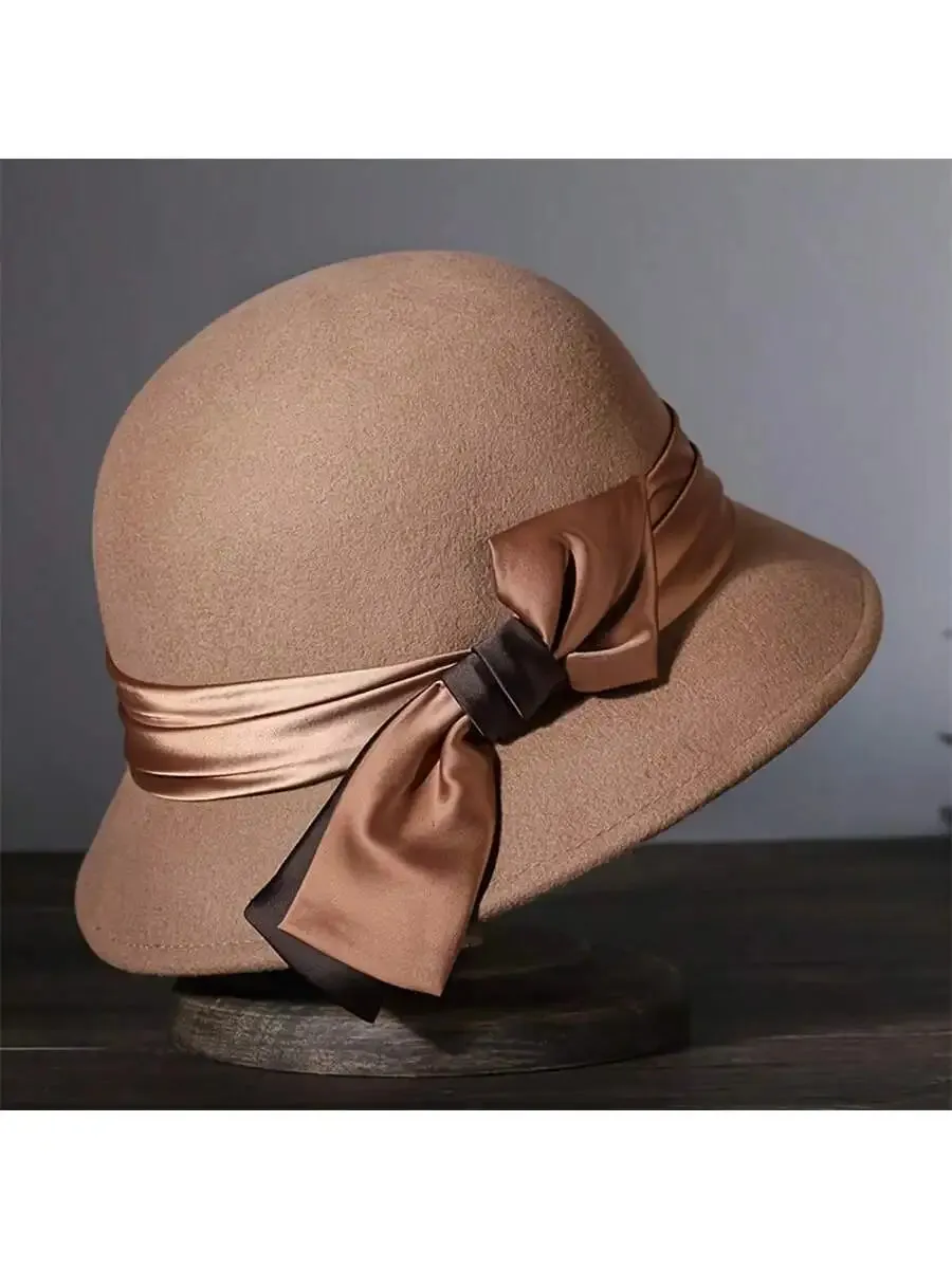 Female Fisherman's Autumn Winter Trendy Japanese Black Pot Hat
