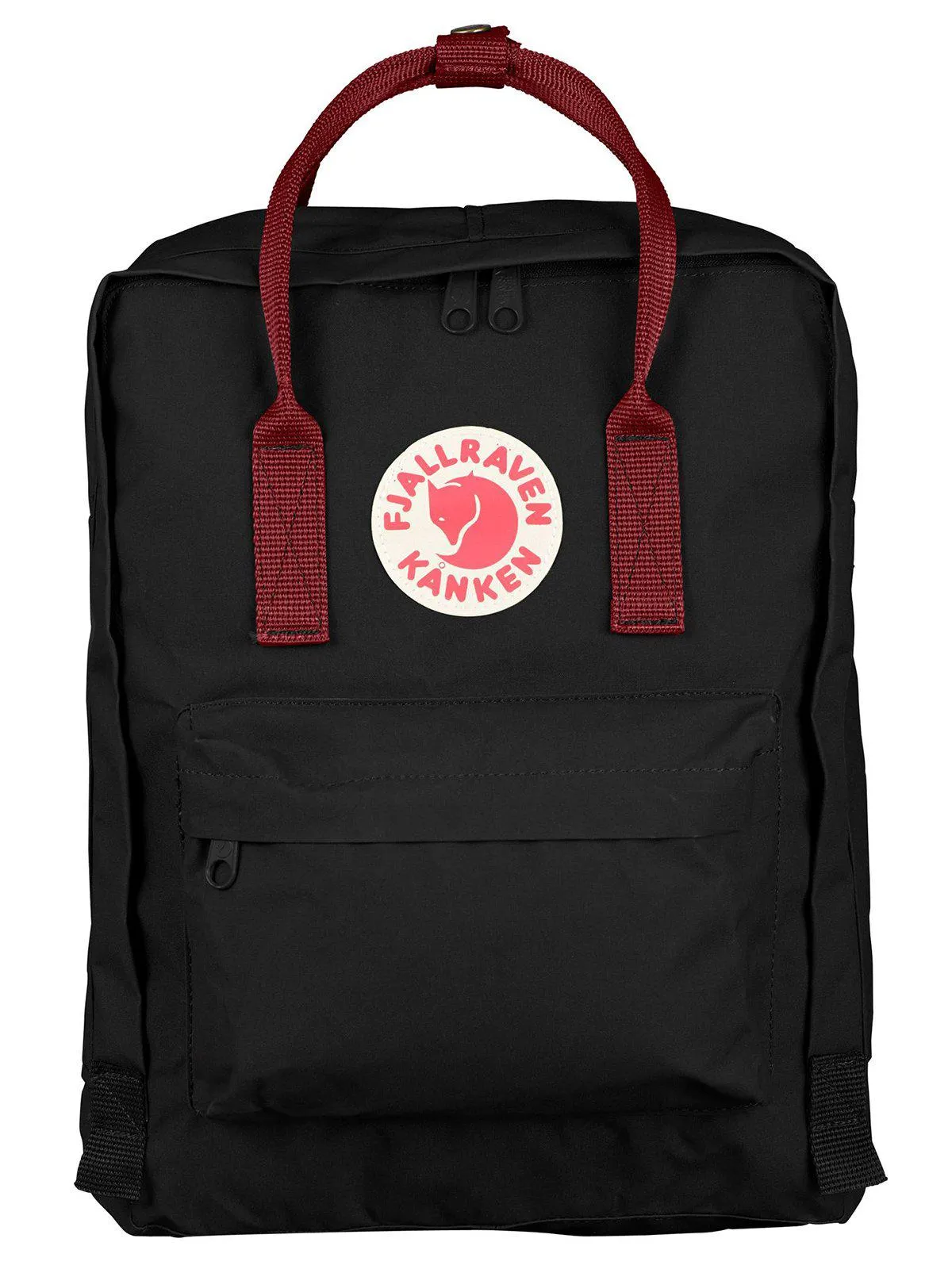 Fjallraven Kanken Classic Backpack Black Ox Red