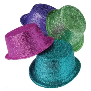 Glitter Costume Top Hats (1 Dozen)