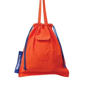 GOODPAIR SOCKS: LIPATO | Neon Orange | Foldable Drawstring Tote Bag