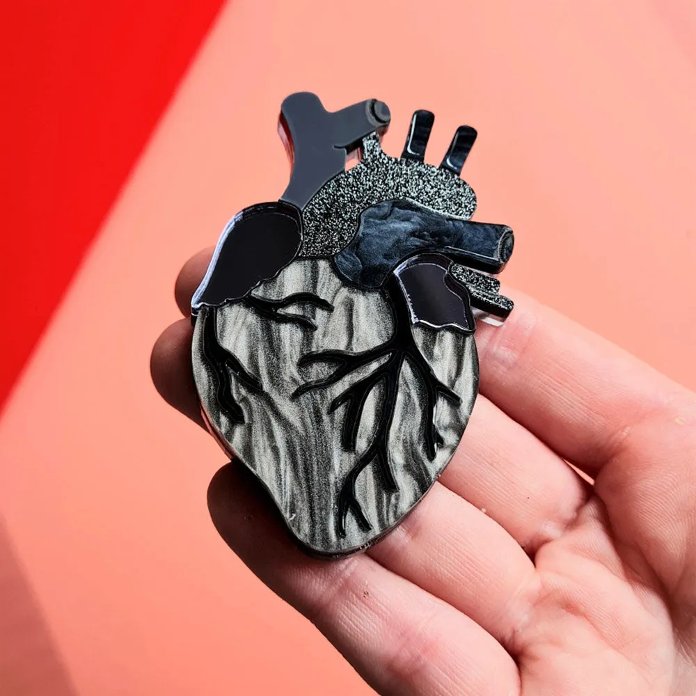 Gothic Anatomical Heart Necklace by Cherryloco Jewellery