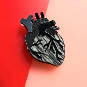 Gothic Anatomical Heart Necklace by Cherryloco Jewellery
