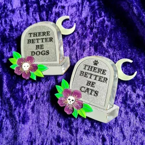 Gravestone Epitaph Necklace by Cherryloco Jewellery