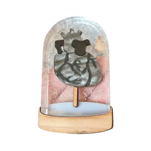 Heart In A Bell Jar Brooch by Cherryloco Jewellery