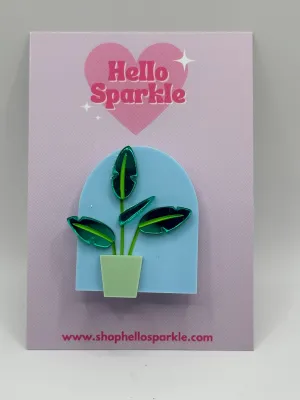 Hello Sparkle : Banana Palm Brooch
