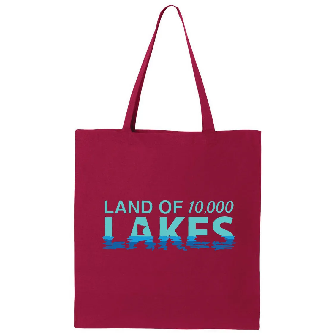 Land of 10,000 Lakes Minnesota Canvas Tote Bag