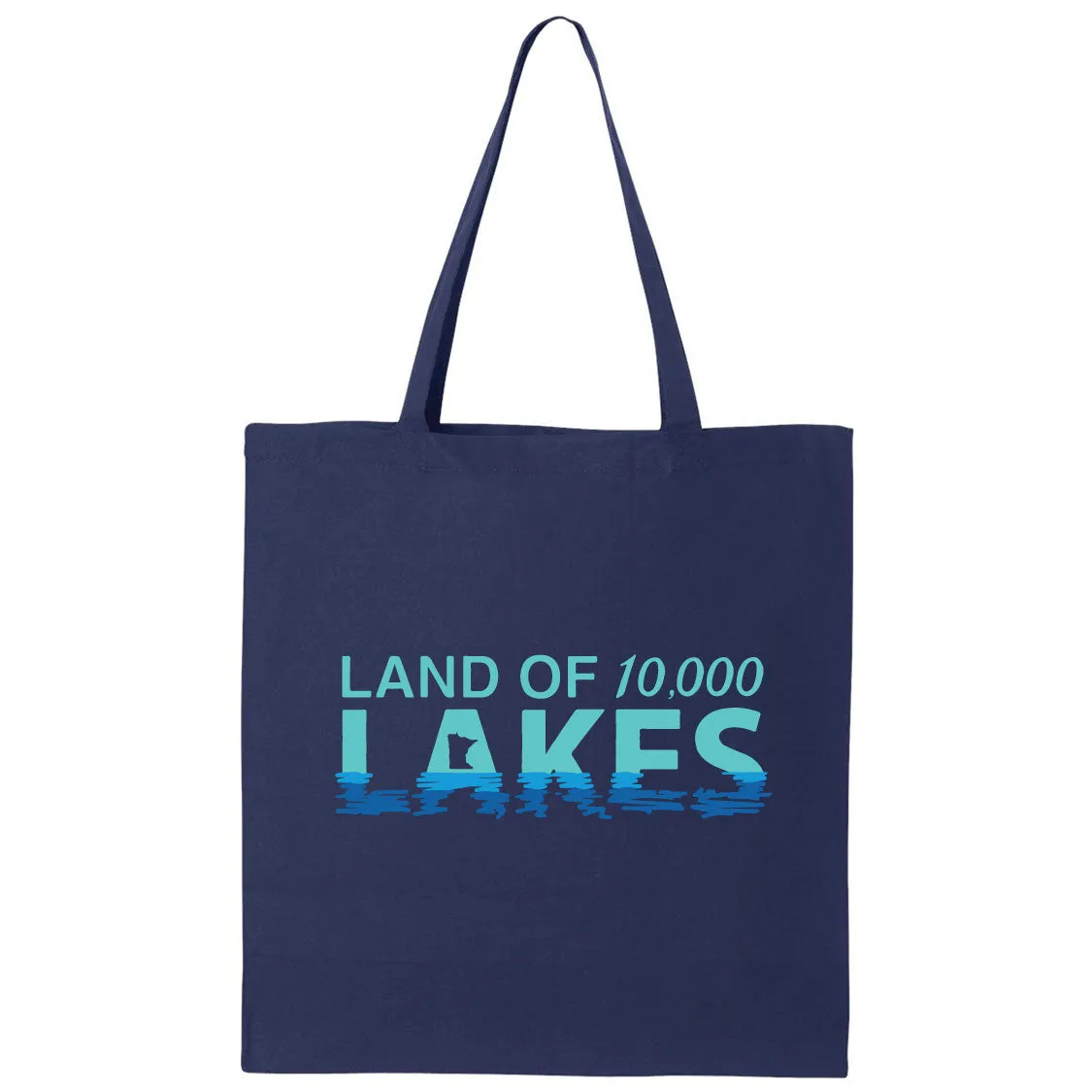 Land of 10,000 Lakes Minnesota Canvas Tote Bag