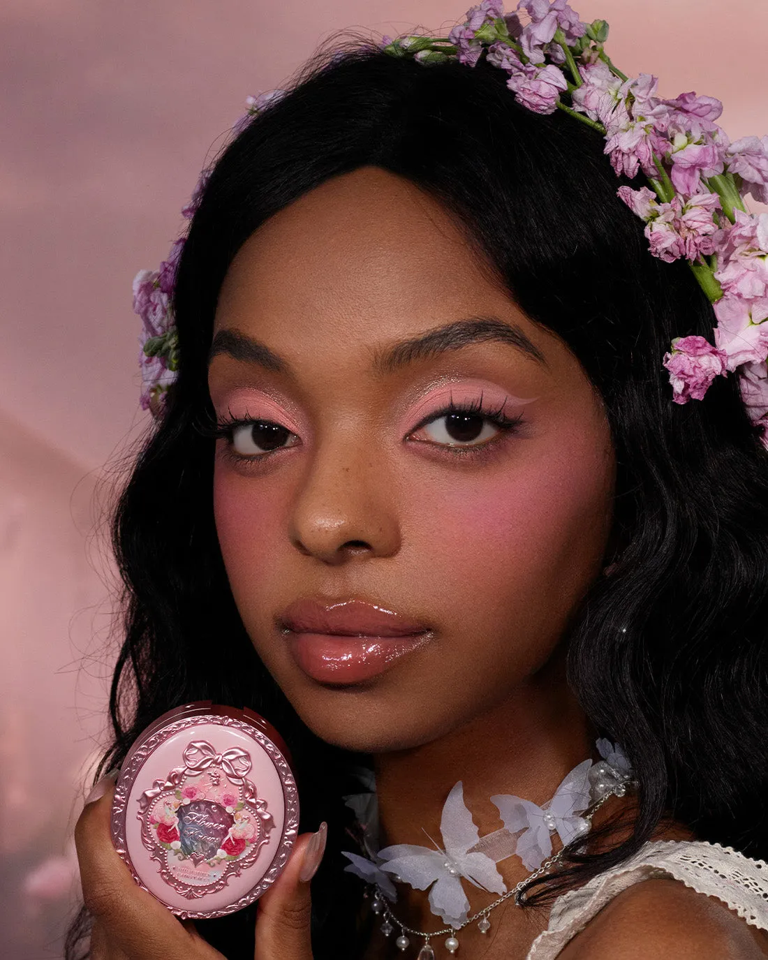 Midsummer Fairytales Velvet Embossed Blush