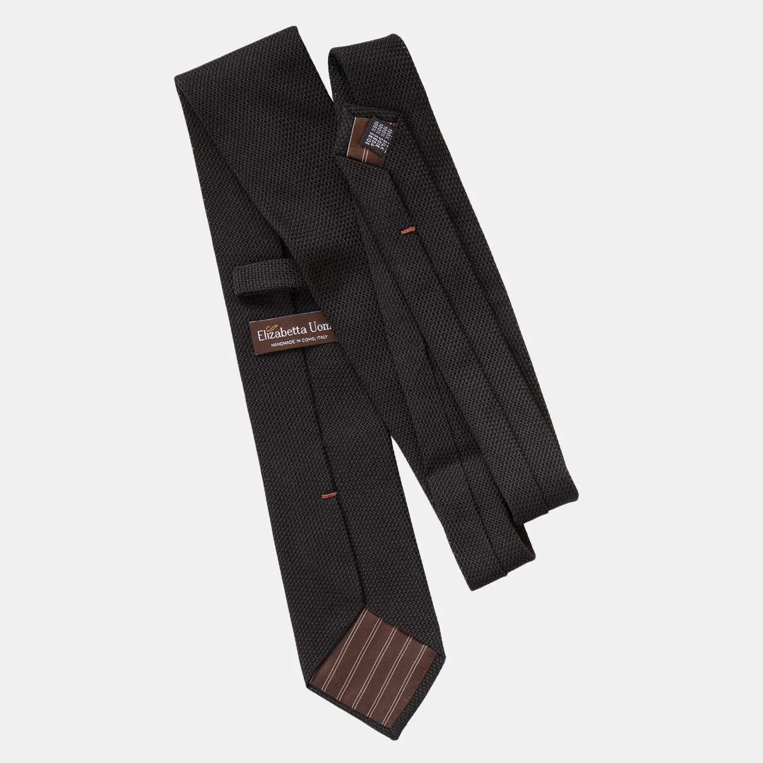 Nero - Black Silk Grenadine Tie