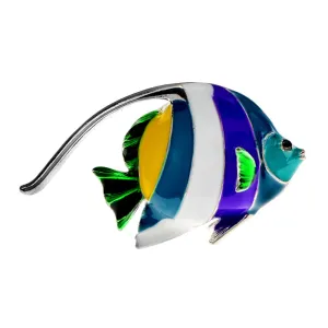 New Arrival Colorful Sea Tropical Fish Brooches For Women