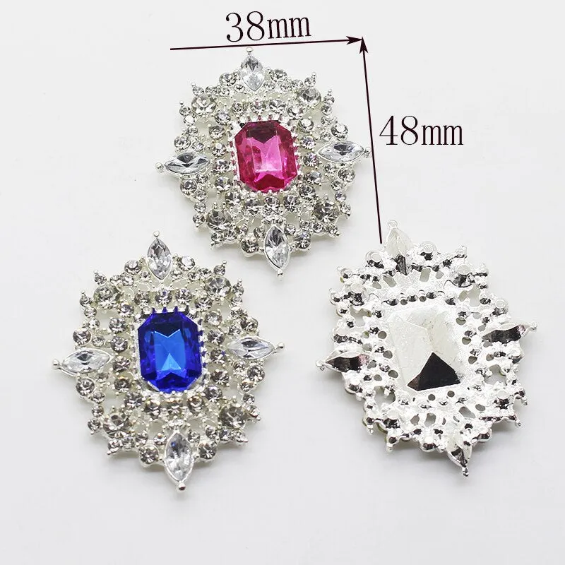 New Hot Prices Fashion 2Pcs/Lot 48*38MM beautiful Brooches Buttons