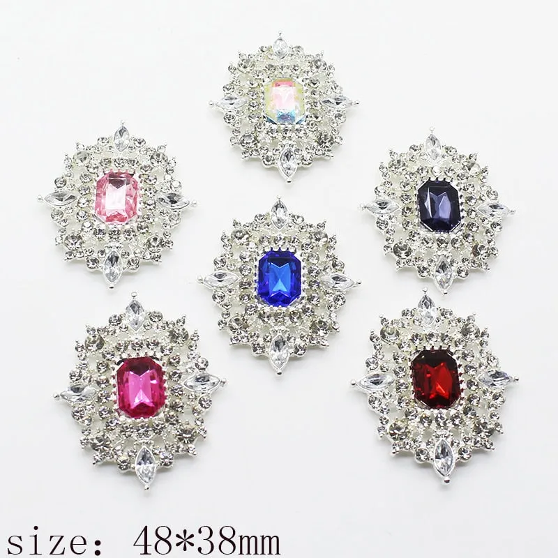 New Hot Prices Fashion 2Pcs/Lot 48*38MM beautiful Brooches Buttons