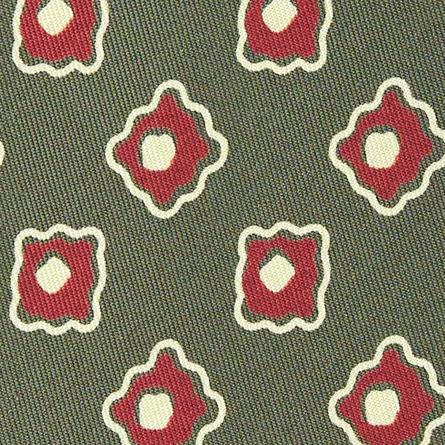 OLIVE GREEN SILK TIE