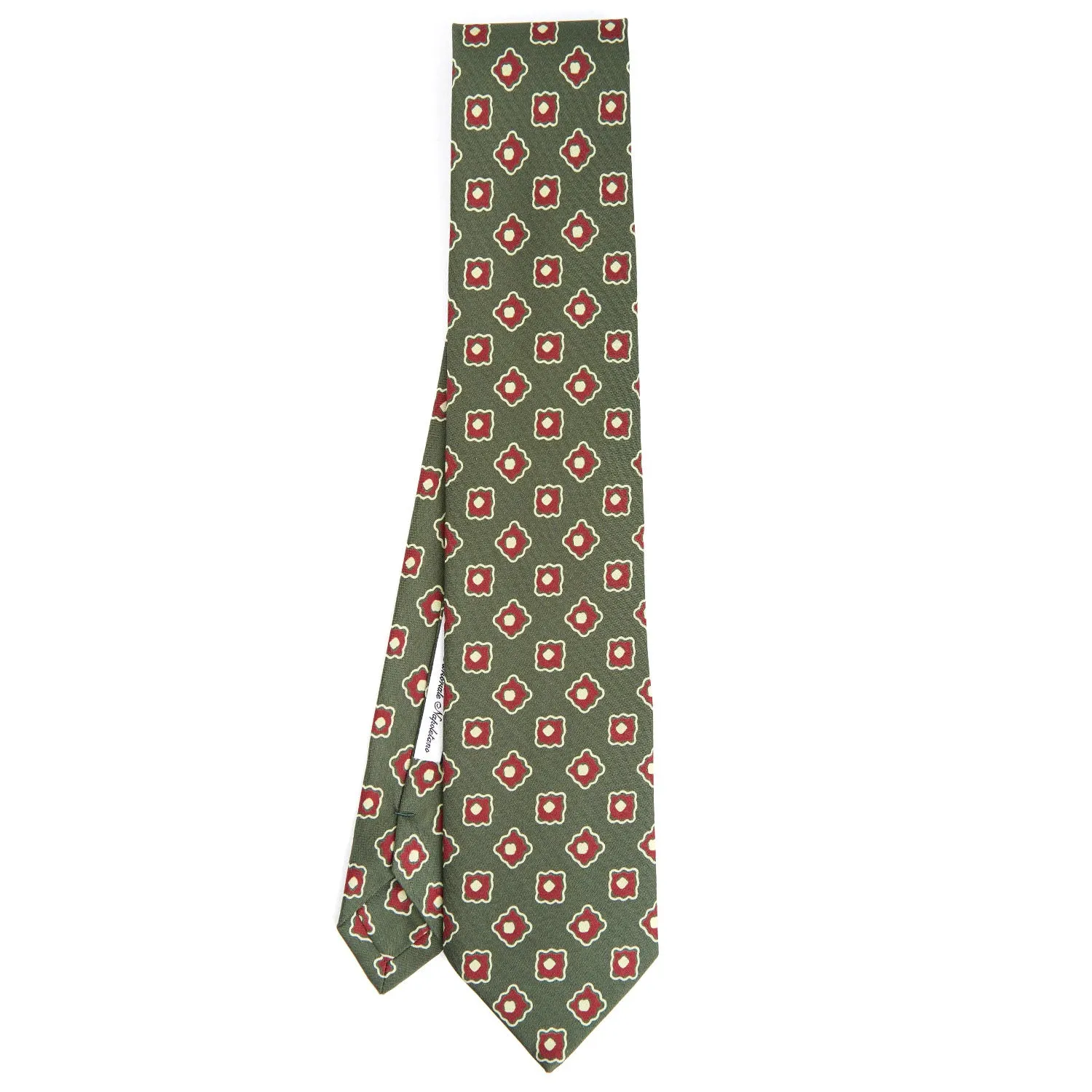 OLIVE GREEN SILK TIE