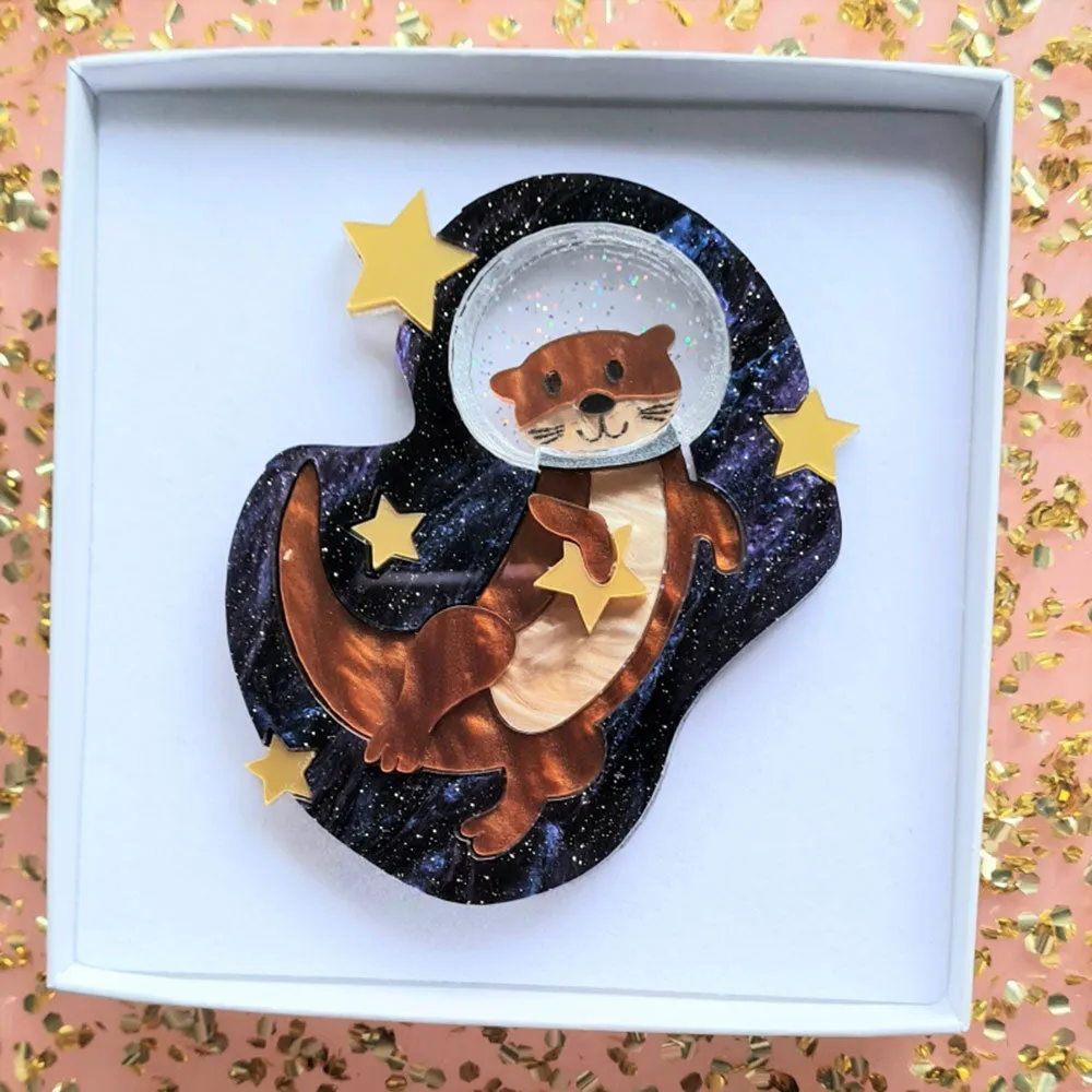 Otter Space Necklace by Cherryloco Jewellery