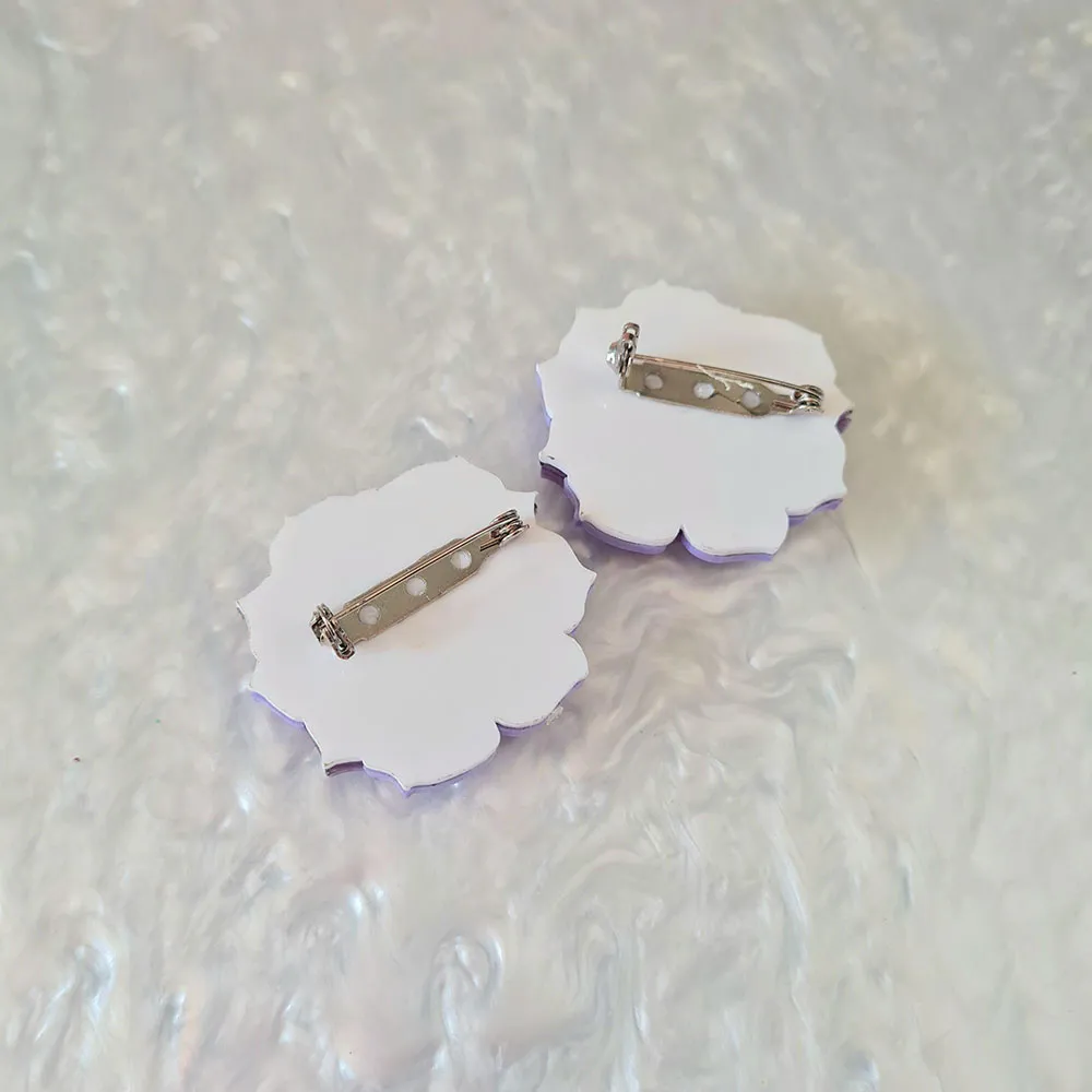 Pastel Rose Brooch Set by Cherryloco Jewellery