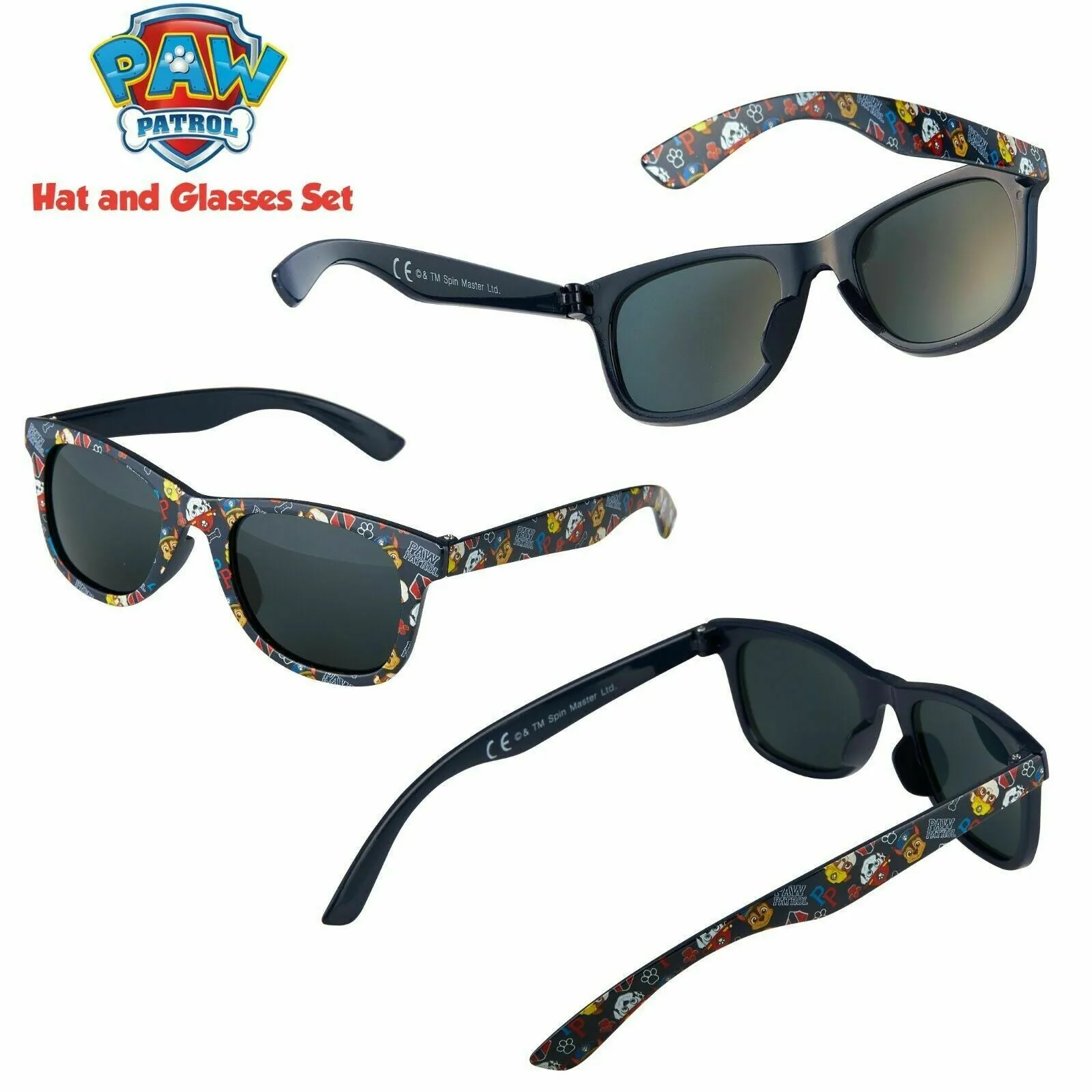 Paw Patrol Baseball Cap and Kids Sunglasses - Boys Sun Hat & UV400 Sunglasses