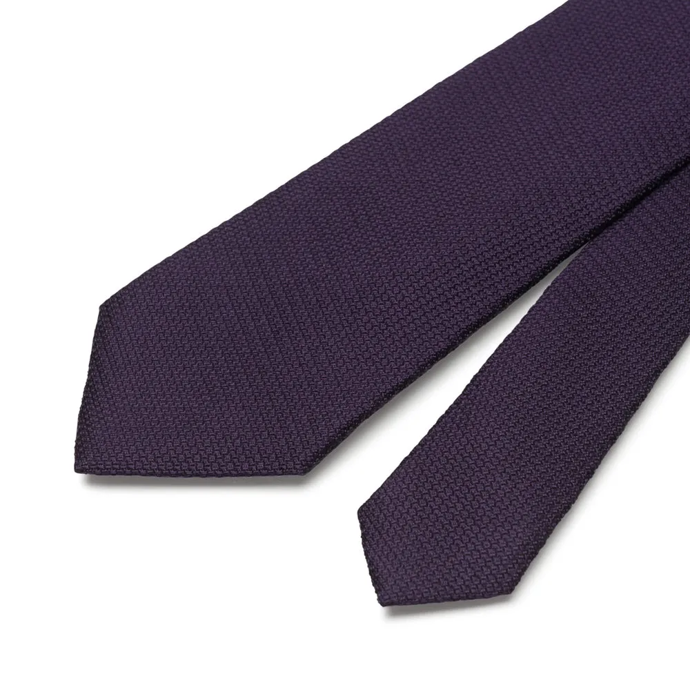 Plum Grenadine Silk Tie