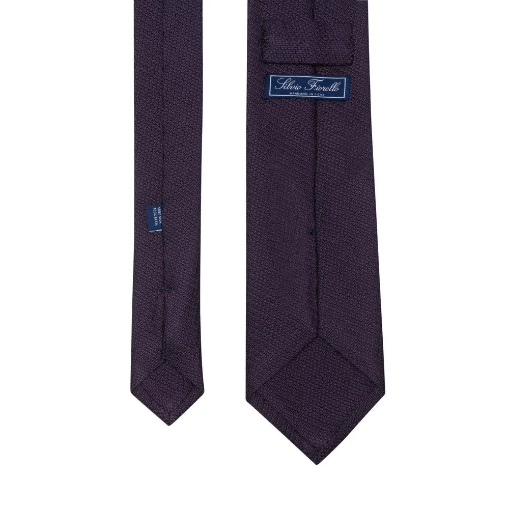 Plum Grenadine Silk Tie
