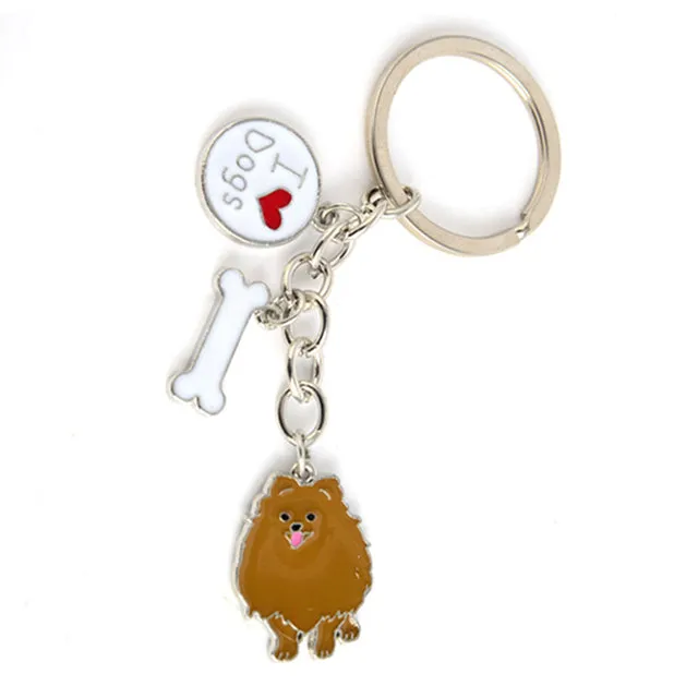 Pomeranian keychains & Brooches (2pcs pack)