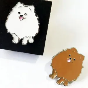 Pomeranian keychains & Brooches (2pcs pack)