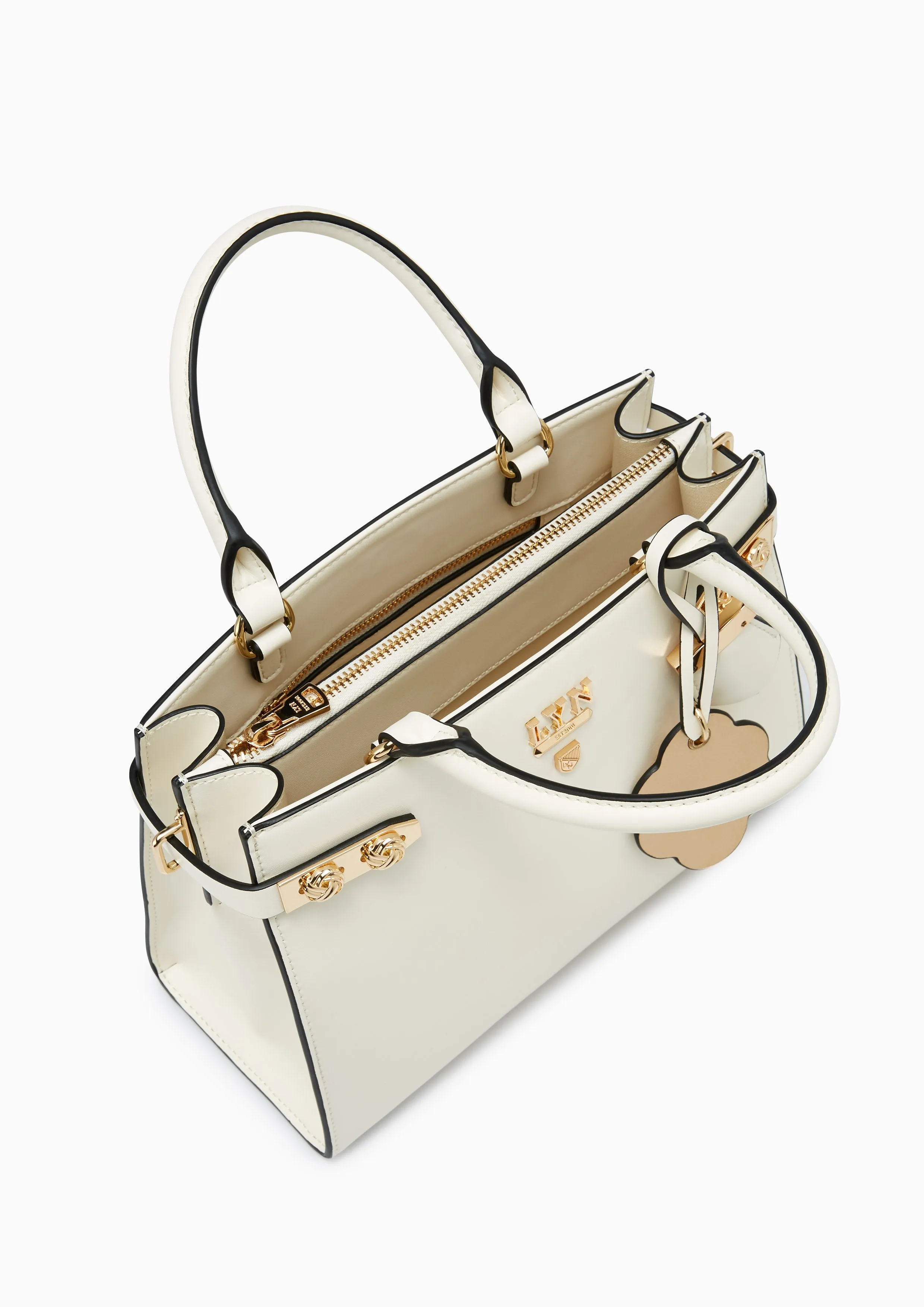 Re-Edit Lucky L Tote Bag Ivory